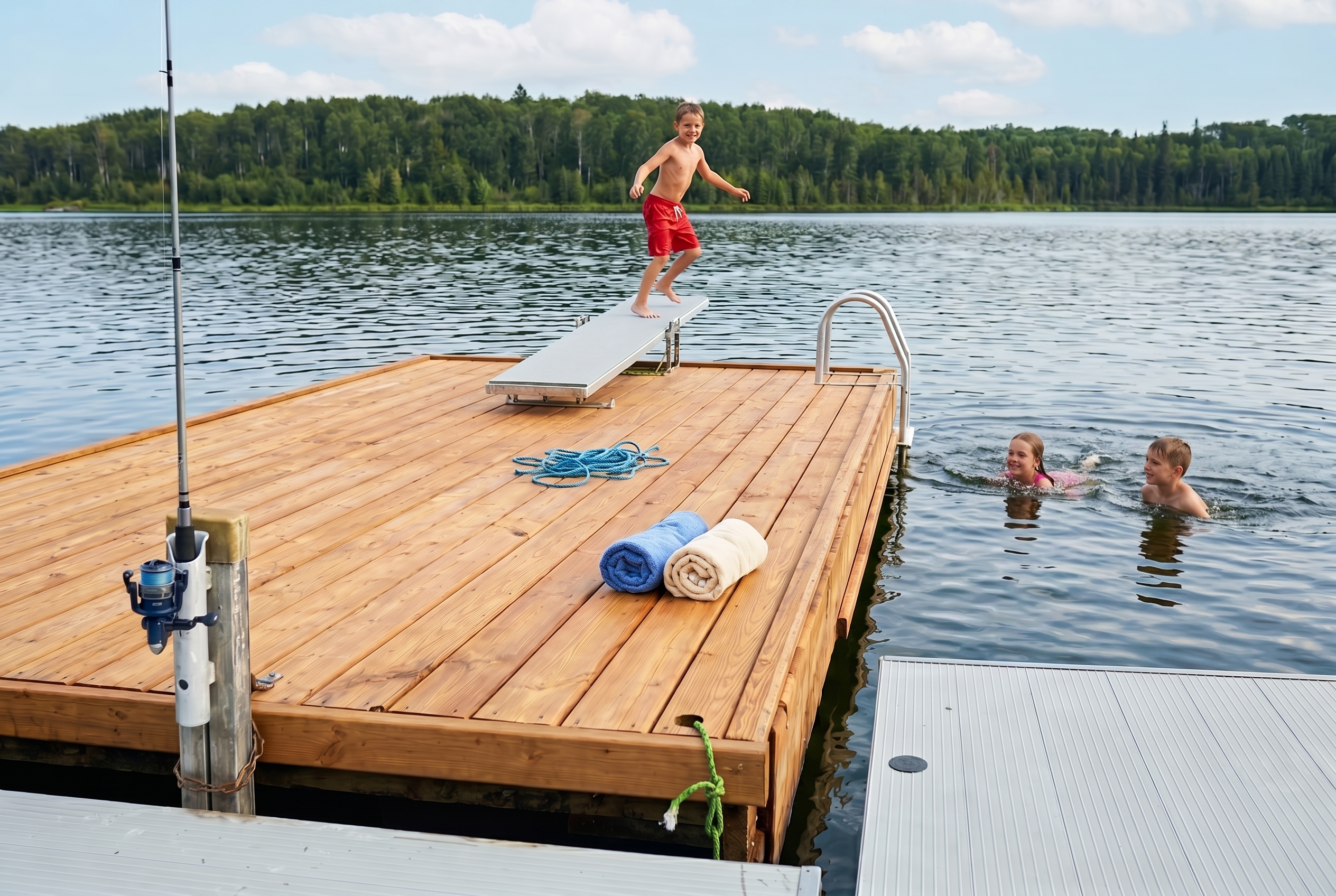 Summer dock life